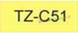 Brother Taśma 24mm BLACK ON FLUO. YELLOW TZC51 - Etykiety do drukarek - miniaturka - grafika 2