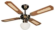 Farelek Bali wentylator sufitowy, 107 cm, brązowy