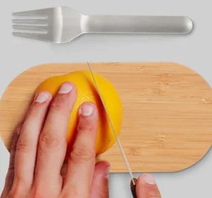 Black+Blum Stalowy pojemnik na żywność Bento Box almond / grey BAM-BT-L016 - Lunch boxy - miniaturka - grafika 7