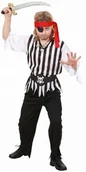 Stroje karnawałowe - WIDMANN Andreas 2626 kostium dziecięcy Pirat, koszula, spodnie, pasek i opaska na czoło, 158, wielokolorowa - miniaturka - grafika 1