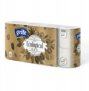 GRITE Grite Ecological Papier Toaletowy 3-warstwowy 8 rolek GRITE 350241 - Stojaki i wieszaki na papier toaletowy - miniaturka - grafika 3