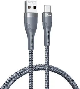 Remax kabel USB - Lightning do ładowania i transmisji danych 2,4A 1m srebrny (RC-C006) RC-C006-silver - Kable USB - miniaturka - grafika 4
