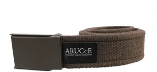 Arucce (PL) Pasek Parciany Arucce Bawełniany PARCIAK 40 mm Z CZEKOLADOWĄ Klamrą Zatrzaskową CZEKOLADOWY Szeroki - Paski - miniaturka - grafika 2
