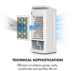 Klarstein IceWind, schładzacz powietrza, 450 m, 75 W, 12h-timer, pilot biały VTSA3-Ice Wind - Klimatory - miniaturka - grafika 4
