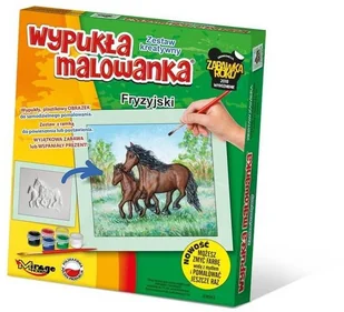 Mirage Hobby Wypukła malowanka Konie - Fryzyjski - - Zabawki kreatywne - miniaturka - grafika 2