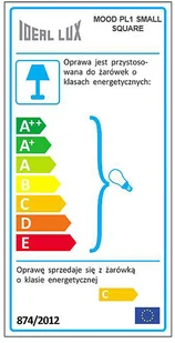 IDEAL LUX Oczko Sufitowe Mood Pl1 Small Square Bianco 140902 Wys. 10,0 - Lampy sufitowe - miniaturka - grafika 3