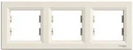 Klawisze i ramki - Schneider Asfora ramka potrójna pozioma kremowa EPH5800323 - miniaturka - grafika 1