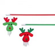 Zabawki dla kotów - Trixie Świąteczna Wędka z reniferem dla kota 924451 WYPRZEDAŻ - miniaturka - grafika 1