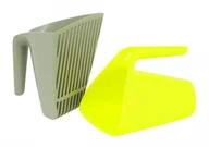 Środki do usuwania zapachów - Yarro YARRO Łopatka do przesiewania żwirku "V" kolor ciepły szary [Y3807] ZH_07171 - miniaturka - grafika 1