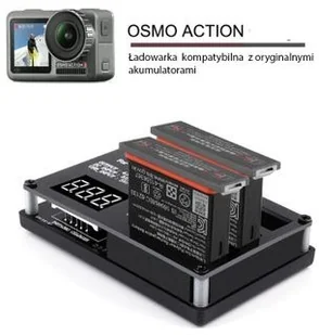 DJI Ładowarka Z LCD Na 3x Bateria Do Osmo Action - Akcesoria do kamer sportowych - miniaturka - grafika 2