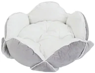 Legowiska dla kotów - Zooplus Legowisko Blossom białe jasnoszare O x wys. 50 x 20 cm - miniaturka - grafika 1