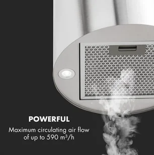 Klarstein Barett Inox (TK15-Barett-SS) - Okapy kuchenne - miniaturka - grafika 3