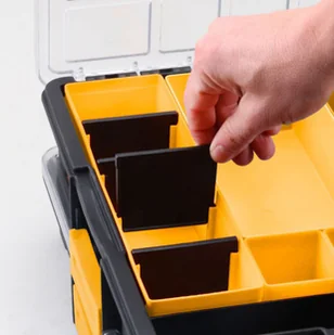 PARTNER B2B Prafesjonalna walizka na drobne elementy, 14 schowków 124254 - Pozostałe wyposażenie warsztatu - miniaturka - grafika 2