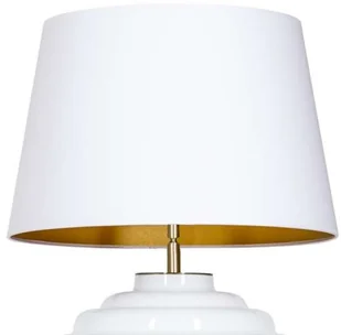 4concepts Stojąca LAMPKA nocna SAINT TROPEZ WHITE L215922251 abażurowa LAMPA stołowa biała L215922251 - Lampy stojące - miniaturka - grafika 5