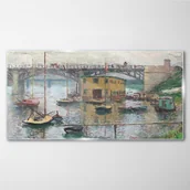 Obrazy i zdjęcia - PL Coloray Obraz na Szkle Most na Argenteuil Monet 100x50cm - miniaturka - grafika 1