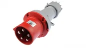 Gniazdka elektryczne - PCE Wtyczka przenośna 63A 5P 400V czerwona IP44 POWER TWIST 0351-6 0351-6 - miniaturka - grafika 1