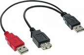 Kable USB - InLine Kabel USB Rozgałęźnik 2x USB-A M/F 0.2m 34510Z - miniaturka - grafika 1