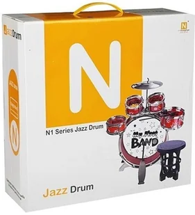 Import LEANToys Perkusja 5 Bębnów z Krzesełkiem Talerz Niebieska 4897 - Instrumenty muzyczne dla dzieci - miniaturka - grafika 4