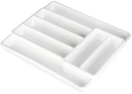 Inne sztućce - Rotho Wkład do szuflad Rotho Domino Rozsuwany biały - miniaturka - grafika 1