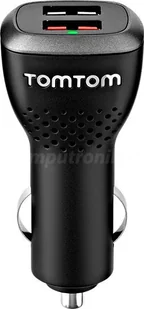 TomTom Podwójna ładowarka samochodowa USB, 2,4 A na port, odpowiednia do wszystkich urządzeń nawigacyjnych i innych urządzeń USB, takich jak smartfony lub tablety np. iPhone, Samsung itd. L133910 - Akcesoria do nawigacji - miniaturka - grafika 2