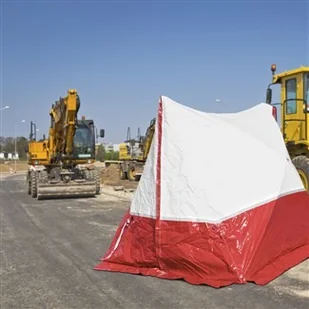 TROTEC Namiot roboczy 250 TE 250*200*190 dach stromy czerwony - Pozostałe wyposażenie warsztatu - miniaturka - grafika 3