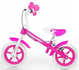 Milly Mally Dragon Rowerek Biegowy hamulec pink - Rowerki biegowe - miniaturka - grafika 7