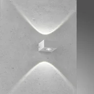 Lampy ogrodowe - Fischer HONSEL GMBH Kinkiet zewnętrzny LED Helsinki, srebrny - miniaturka - grafika 1