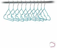 Wieszaki do szafy - Relaxdays wieszaki na ubrania dla dzieci, zestaw 20 sztuk, oszczędzające miejsce wieszaki druciane, wieszaki dla dzieci, pokryte PCW, 30 cm, różne kolory - miniaturka - grafika 1