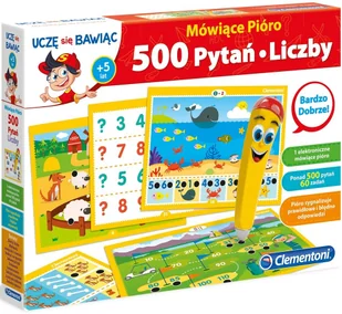 Clementoni Mówiące Pióro 500 Pytań Liczby 60964 - Gry planszowe - miniaturka - grafika 4