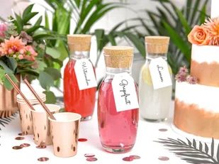 Party Deco Słomki papierowe rurki różowo-złote - 250 szt. SPP9M-019R-250 - Słomki do napojów - miniaturka - grafika 3