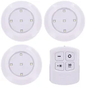 Lampy sufitowe - Solight SADA 3x LED Oświetlenie ściemnialne z pilotem zdalnego sterowania LED/3xAAA - miniaturka - grafika 1