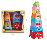 Zabawki interaktywne dla dzieci - Smily play PIRAMIDKA ZWIERZĄTKA 2/36 618-21 AN09 - miniaturka - grafika 1