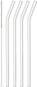 Słomki do napojów - Leonardo Zestaw 4 słomek szklanych 23cm CIAO L-020938 - miniaturka - grafika 1