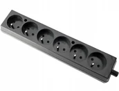 Gniazdka elektryczne - LEDart przedłużacza sześciokrotne z uziemieniem - miniaturka - grafika 1