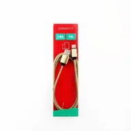 Kable USB - Omega METAL CABLE LIGHTNING TO USB 1.8A 1M GOLD [44213] OUFBB6LBOXGL - miniaturka - grafika 1