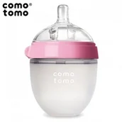 Butelki dla niemowląt - COMOTOMO COMOTOMO - antykolkowa butelka silikonowa MOM'S BREAST 150 ml Pink NEWBORN 45792-uniw - miniaturka - grafika 1