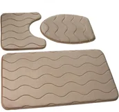 Dywaniki łazienkowe - Euromat Dywaniki Łazienkowe Sumba Beżowy 23 13519 - miniaturka - grafika 1