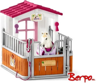 Schleich Zestaw Zagroda dla koni z klaczą Luytańską 42368 - Figurki dla dzieci - miniaturka - grafika 3