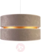 Lampy sufitowe - DUOLLA Lampa wisząca Duo, szara/złota - miniaturka - grafika 1
