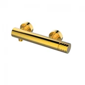 Baterie wannowe i prysznicowe - Metal-Hurt Bateria natryskowa Ove Gold ścienna złota BJV306G - miniaturka - grafika 1