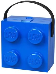 Premium Klub LEGO Lunch Box z uchwytem 166x165x117mm niebieski - Zabawki interaktywne dla dzieci - miniaturka - grafika 4