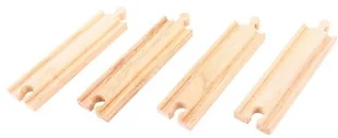 Bigjigs Toys Medium Straights - elementy do kolejki BJT101 - Pociągi dla dzieci - miniaturka - grafika 2