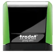 Pieczątki - Trodat Pieczątka automat 4911 zielona - poduszka czarna 38x14mm /TRE_4911ZIWCA/ UN267-4 - miniaturka - grafika 1