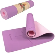 Maty do ćwiczeń - Springos Mata do ćwiczeń 183 cm fioletowo-różowa YG0015 - miniaturka - grafika 1
