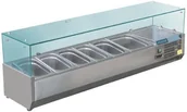 Szafy i witryny chłodnicze - Polar Refrigeration Nadstawa chłodnicza 5 x 1/3 GN i 1 x 1/2 GN | 1500x395x(H)435mm GD876 - miniaturka - grafika 1