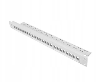 Lanberg Patch panel pusty PPKS-1024-S 24 port 1U 19\" do modułów keystone szary PPKS-1024-S - Szafy rack - miniaturka - grafika 4