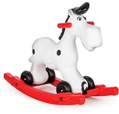 Zabawki na biegunach - Jamara 460275 Bob Gallop 2in1 koń na biegunach z płozami i rolki - miniaturka - grafika 1