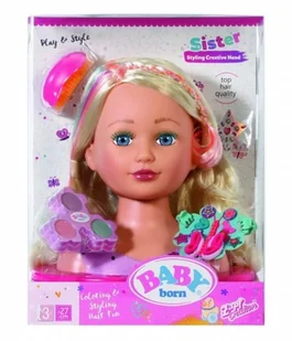 Zapf Creation Głowa do stylizacji BABY BORN Siostrzyczka 827307-116719 - Akcesoria dla lalek - miniaturka - grafika 8
