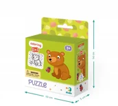 Puzzle - Moje Pierwsze Puzzle + kolorowanka Miś 2w1 3 latka - miniaturka - grafika 1