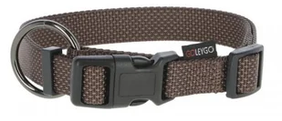 Kerbl Zestaw GoLeyGo obroża+smycz taśmowa z Adaptrem 25mm x 40-65cm 2cm x 1.4-2m,brązowa,M,max.60kg - Smycze dla psów - miniaturka - grafika 2